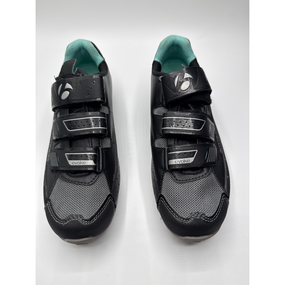 Bontrager Evoke Mountain Bike Shoes Black Teal SPD Cleat Compatible Mens Womens
